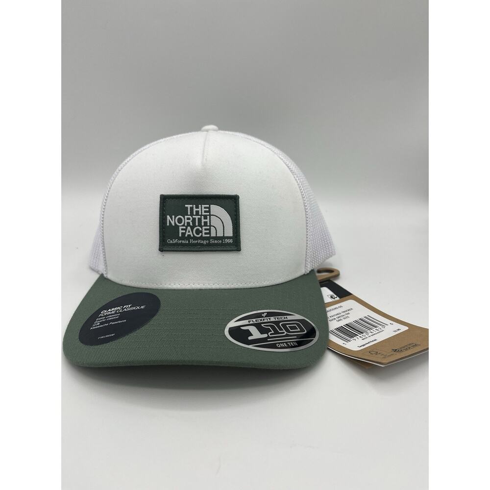 The North Face Keep It Patched Trucker Hat Duck Green/white Cap One Size NEW NWT
